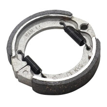 75mm Motorcycle Rear Drum Brake Shoes with Metal Spring, Reliable Performance for Motorbike and Electric Scooter