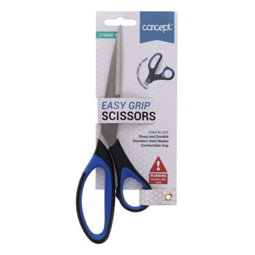 21.5cm Easy Grip Scissors  Heavy Duty