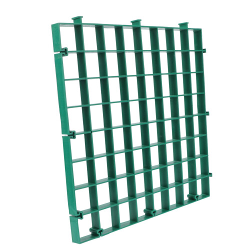Reusable Plastic Tree Grate with DIY Interlocking Guard for Garden and Weather Resistant Use