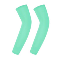 Kids UV Protection Arm Sleeves 97% UV Block Cooling Ice Silk Compression for Boys Girls Mint Green S