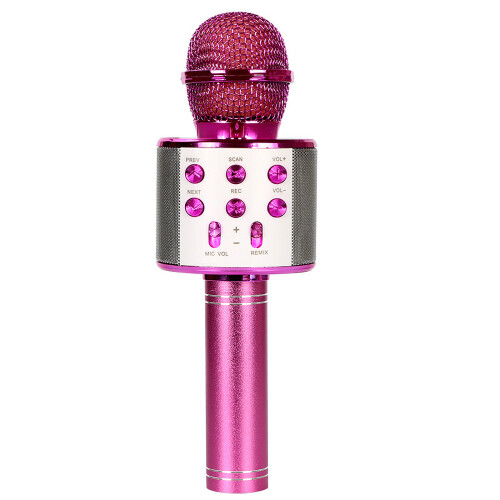 Bluetooth Karaoke Wireless Microphone Professional Speaker Handheld Condenser Microphone Player Singing Recorder Mic LED 1