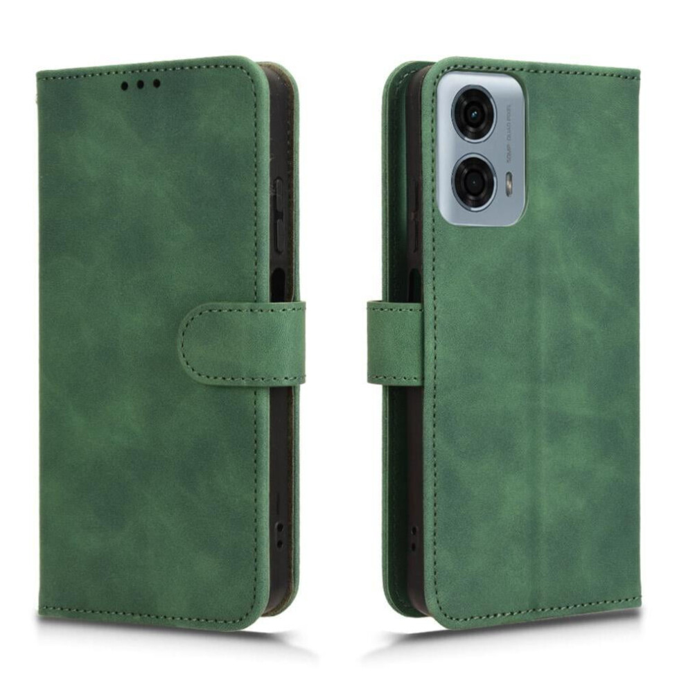 Case For Motorola Moto G34 5G Protective Cover Full Protection Leather Folio Flip Case With Card Holder Kickstand Card Insertion 9377112432809