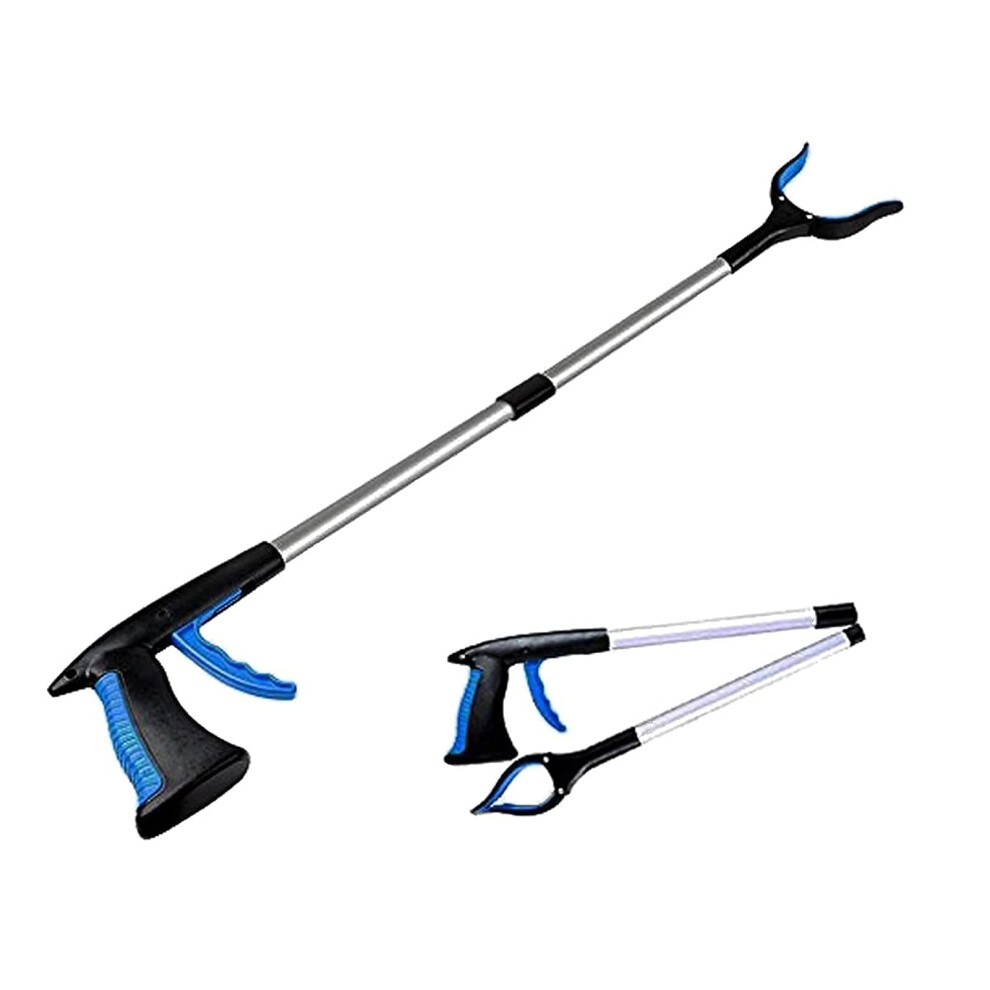 Foldable Grabber Tool with Long Reach and Ergonomic Grip for Trash and Litter Pickup