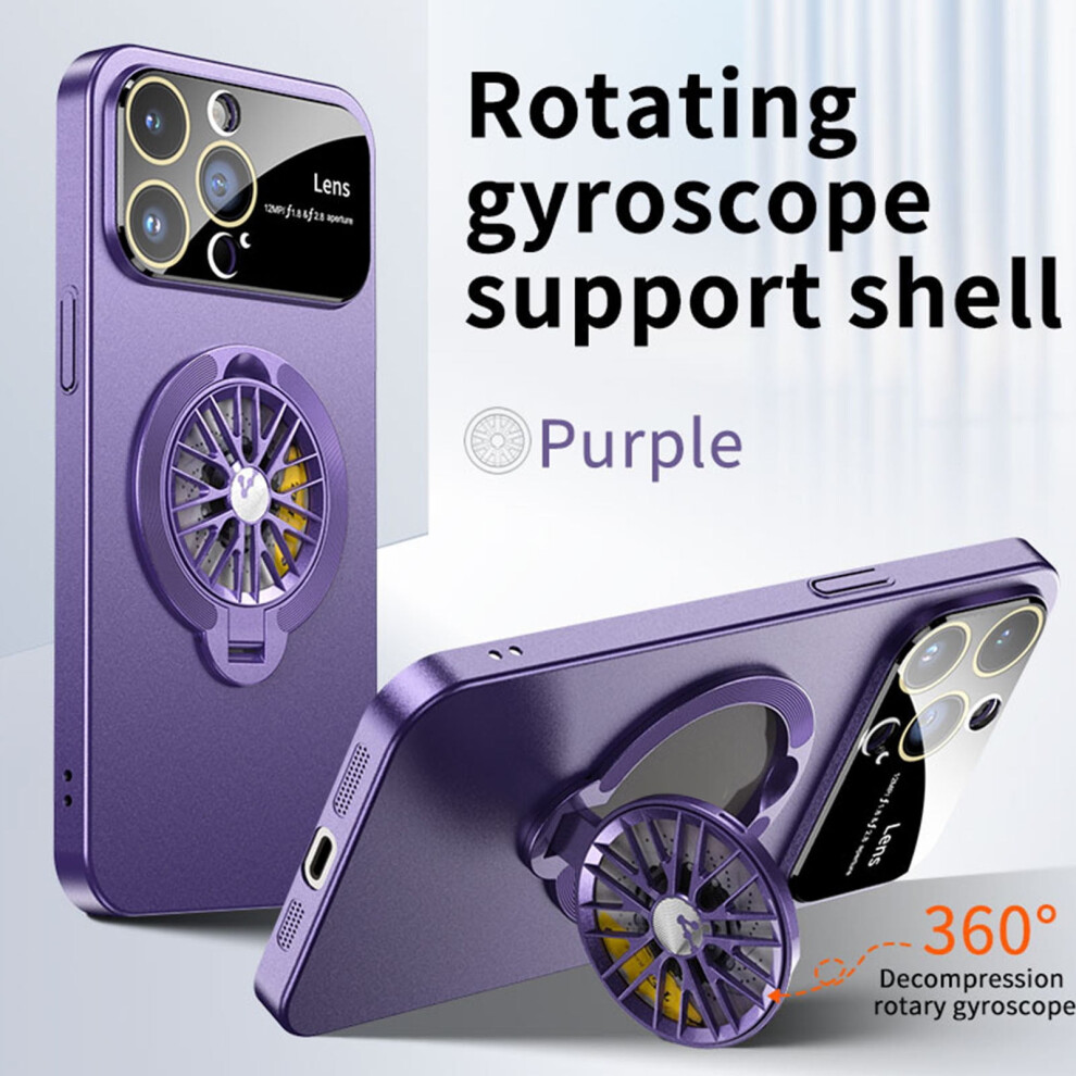 Quinlirra Case Cover For Phone 14 Pro 6.1Inch Case Gyroscope Stand Magnetic Cover 2024 9377112432922