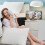 Jacenvly Black Tech Dual USB Charging Mirror Clock, 6.5" LED Display, Digital Alarm Clock with Creative Design, Compatible with USB Devices 1