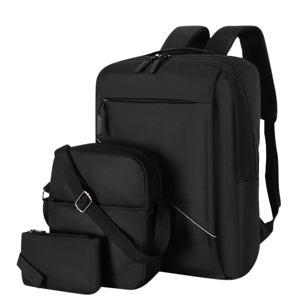 Fashion Three-Piece Backpack Backpack Male Business Usb Charging Laptop Bag High-Capacity Students Bag, Computer Bag 9027700424609