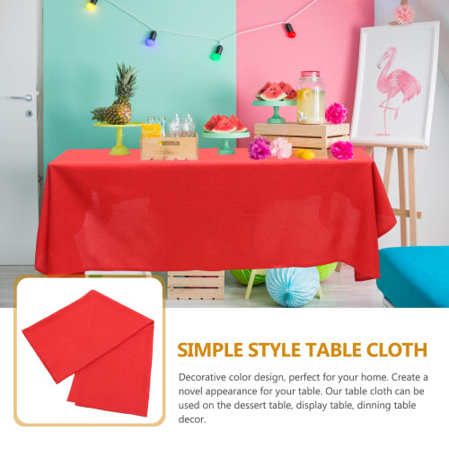 Tablecloths Table Cloth Dinner Table Decor Decor for Table Home Decorative Tablecloth Artificial Cotton Linen Tablecloth Dining Table Polyester 2