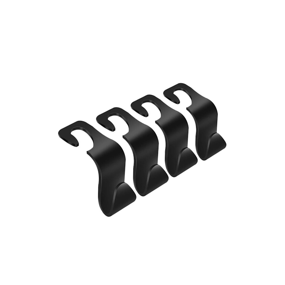 4-Pack Car Headrest Hook Hidden Seat Hook Multifunctional Cr Black 9027700428904