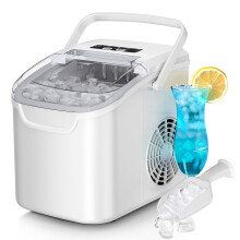 Countertop Ice Maker with SelfCleaning, Fast 26lbs/Day, 2 Sizes for Home, Travel, Camping