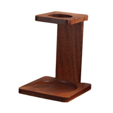 Pour Over Coffee Stand Wooden Dripper Holder with Cup Rack for Home and Tea House Style B