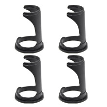 4Pcs Black Shaving Brush Stand with NonSlip Base Razor Brush Holder Set for Men's Grooming