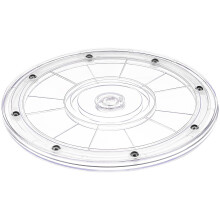 8 Inch Transparent Acrylic Lazy Susan 360 Rotating Kitchen Organizer for Cabinet Storage