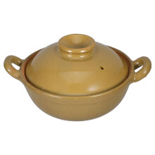 Clay Cooking Pot with Dual Handles, Nonstick Ceramic Casserole for Stew, Soup, Rice and Braising