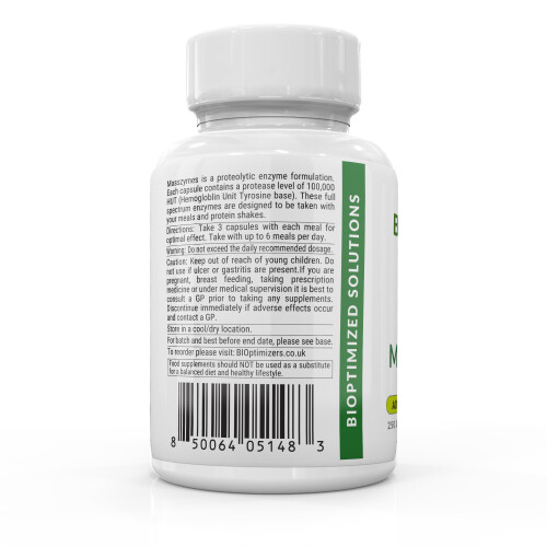 MassZymes - Digestive Enzyme Supplement  (250 Capsules) 1