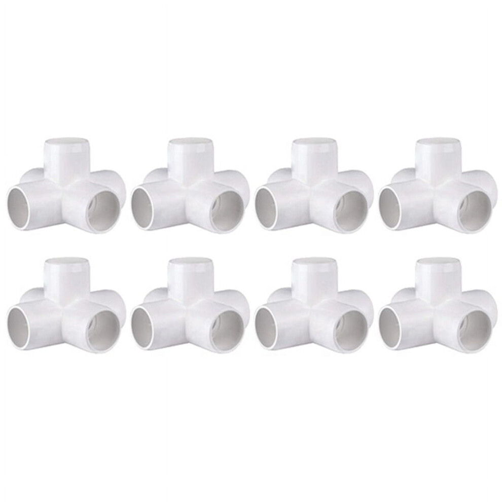 Ckepdyeh Pvc Pipe Fittings For Architectural Furniture And Cold Construction (1 Inch, 5-Way Elbow, Pack Of 8) 9377112435381