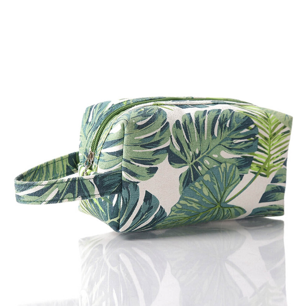 Makeup Bag Tropical Canvas Cosmetic Bags Travel Toiletries Storage Pouch Purse For Women