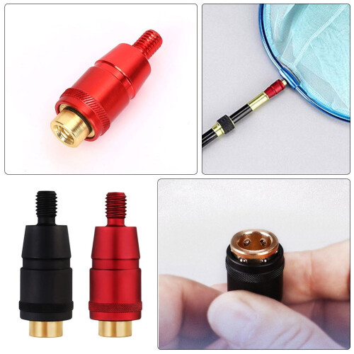 Mizh 2Pcs Dip Net Joint Dip Net Connector Universal Adapter Dip Net Pole Accessories 1