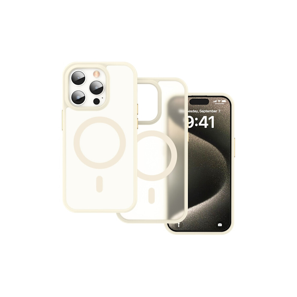Colorpop Compatible With Iphone 15 Pro Max Cover Ch Magsafe Matt Off White 9027700430839