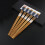 10x Bamboo Chopsticks - Blue/White Black 3