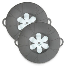 2-pack Silicone Boil-Over Protection 30 cm - Multiple colors gray