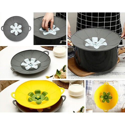 2-pack Silicone Boil-Over Protection 30 cm - Multiple colors gray 2