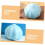 Garlic Press Manual Grinder for Fast Mincing Compact SpaceSaving Design Light Blue Kitchen Tool 2