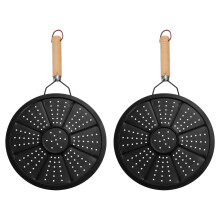 2pcs Cast Iron Heat Diffuser Plate for Gas Stove and Induction Hob Adapter, Energy Saving Cooking