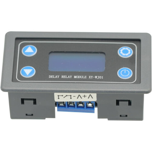 12V Digital Timer Relay Module with LCD Display, Adjustable Time Delay Switch 630V Cycle Control 1