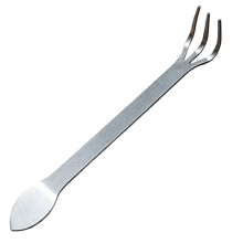 Bonsai Rake 3Prong Stainless Steel Root Rake with Ergonomic Handle for Soil Loosening Gardening