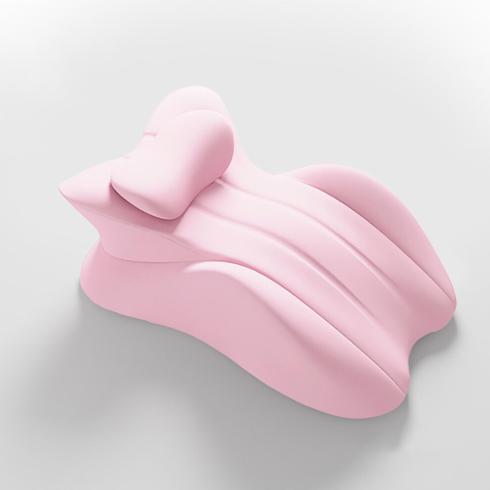 Ergonomic Cooling Gel Memory Foam Wedge Pillow for Pain Relief with Orthopedic FullBody Support Pink