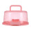 Cake Carrier with Secure Snap Lock, Removable Cupcake Tray and Foldable Handles, Durable PP Storage 1