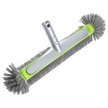 Pool Cleaning Brush with Ergonomic Handle for Gunite Pools and Durable MultiSurface Scrubbing