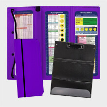 TAKTUK 1 Pack Plastic Nursing Clipboard, Foldable 3-Folding, Lightweight & Portable, Compatible with Nursing Edition for Doctors