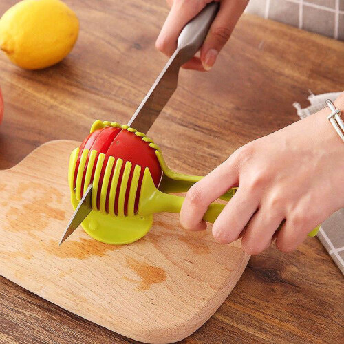 kitchen hand multifunction orange lemon fruit slicer tomato tomato egg divider cutting clip 1