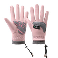 Splozh Kids Gloves Winter Waterproof Winter Gloves Toddler Kids Boys Girls Soft Warm Lined Gloves Full Finger Children Thermal Knit Gloves Blue,L
