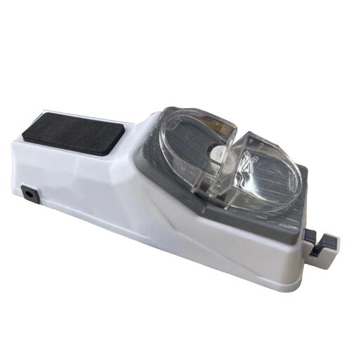 Electric Sharpener for Home, 5-Second Quick Sharpening & Polishing with Protective Cover (Power Cord Interface) - Compatible with Kitchen Tools