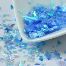 1Bag Plastic Candy Sequins/Paillette Chip UV Resin Filler for Epoxy Resin Jewelry Making Cornflower Blue 2~20x2~16mm DIY