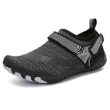 (43,A021-1-Black)Water Shoes Men Women Beach Aqua Shoes Quick Dry Children Barefoot Upstream Hiking Parent-Child Wading Sneakers Swimming Shoes