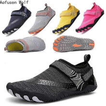 (31,A021-1-Yellow)Water Shoes Men Women Beach Aqua Shoes Quick Dry Children Barefoot Upstream Hiking Parent-Child Wading Sneakers Swimming Shoes