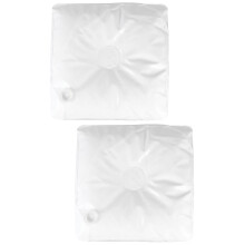 Umbrella Base Accessories Sun Water Bag Beach Umbrellas for Sand Stand Pvc White 2 Pcs