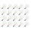 20 Pcs G40 LED Replacement Light Bulbs E12 Screw Base Shatterproof LED Globe Bulbs for Solar String Lights Warm 1