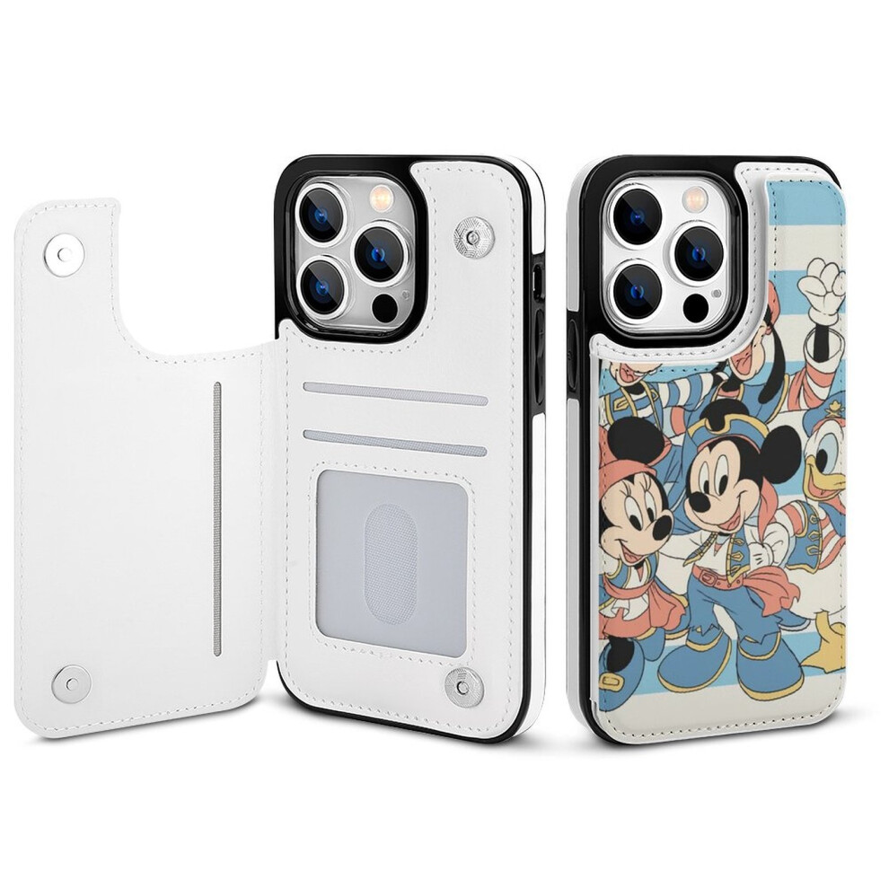 Mickey Mouse Compatible Iphone 14 Pro Wallet Case With Card Holder, Pu Leather Flip Folio, Magnetic Clasp & Shockproof Cover For Women/Girls 9027700437623