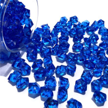 Gerich 150 Pcs Dark Blue Acrylic Crystal Gem Stones, Fake Crushed Crystals for Kids Toy, Wedding Vase Fillers, compatible with Ice Rocks Decor