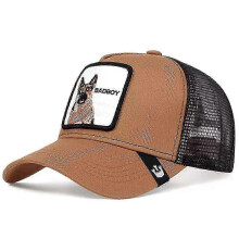 (17)Men's Animal Embroidered Baseball Cap Sun Protection Breathable Cotton Adjustable Curved Brim Trucker Hat Panther Rooster Lion Design