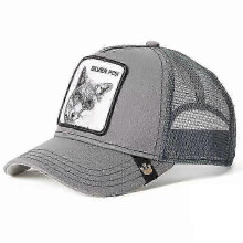 (14)Men's Animal Embroidered Baseball Cap Sun Protection Breathable Cotton Adjustable Curved Brim Trucker Hat Panther Rooster Lion Design