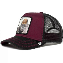(36)Men's Animal Embroidered Baseball Cap Sun Protection Breathable Cotton Adjustable Curved Brim Trucker Hat Panther Rooster Lion Design
