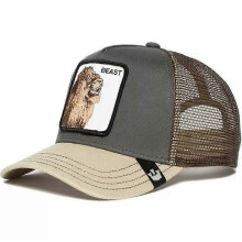 (23)Men's Animal Embroidered Baseball Cap Sun Protection Breathable Cotton Adjustable Curved Brim Trucker Hat Panther Rooster Lion Design