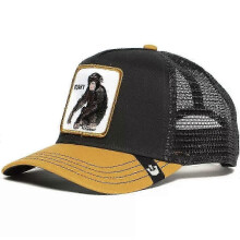 (18)Men's Animal Embroidered Baseball Cap Sun Protection Breathable Cotton Adjustable Curved Brim Trucker Hat Panther Rooster Lion Design