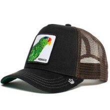 (51)Men's Animal Embroidered Baseball Cap Sun Protection Breathable Cotton Adjustable Curved Brim Trucker Hat Panther Rooster Lion Design