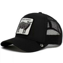 (26)Men's Animal Embroidered Baseball Cap Sun Protection Breathable Cotton Adjustable Curved Brim Trucker Hat Panther Rooster Lion Design